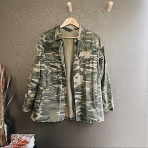 Topshop - Camo Lightweight Jacket - Size 8